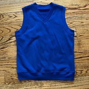 Kelly's Kids Blue V-neck cotton vest size 8-10 NWOT